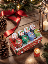 Christmas Aromatherapy Candles – Santa & Snowmen Tin Set